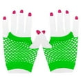 thumbnail image 3 of TRUBKH Sheer Gloves Womens Gloves Wedding Gloves Long Gloves Tea Party Gloves Fishnet Arm Sleeves Arm Warmers Green 1 One Size, 3 of 3