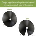 thumbnail image 3 of SUTENGDA Squirrel Baffle，Professional Galvanized Prevents Squirrel Guard Baffle，Wrap Around Squirrel Baffle Protect Outside Hang Bird Feeders and Pole Mount from Raccoon Squirrels Rod, 3 of 8