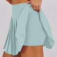 thumbnail image 5 of Clearance Sale! Women's Tennis Skirts With Pockets Lightweight Summer Athletic Pleated Skirt With Shorts Underneath Blue L Size, 5 of 9