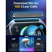 JOYROOM Bluetooth 5.3 Car Wireless FM Transmitter Adapter, 3-Port PD & QC 3.0 USB C Charger, Radio Aux Handsfree Car Kit, Music Player with Air Vent Clip