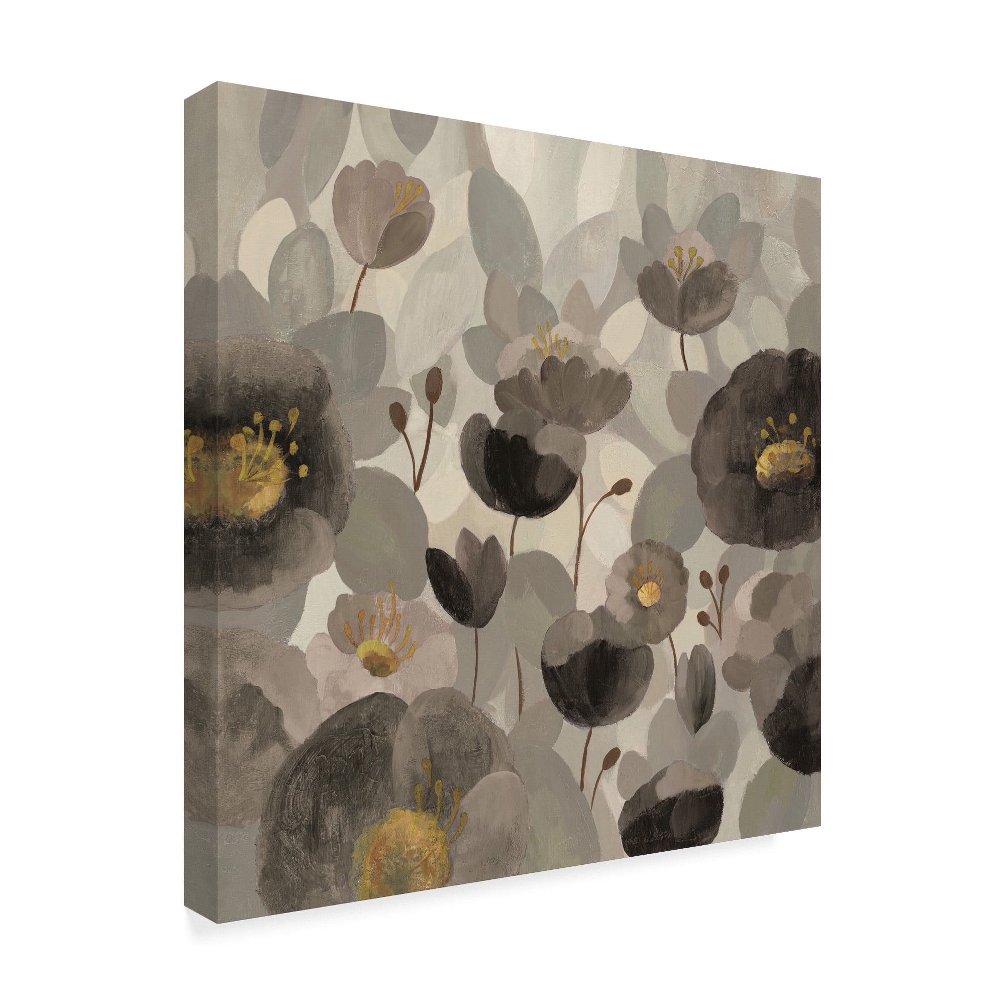 Trademark Fine Art 'Morning Bloom Greige' Canvas Art by Silvia Vassileva