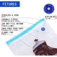 thumbnail image 4 of Sous Vide Bags, 20 Pieces Sandwich Size Vacuum Zipper Bags, Vacuum Food Sealer Bags, Food Storage Reusable Bags with Double-layer Zippers Designed, BPA free - Sandwich, 4 of 7