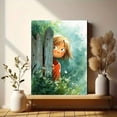 thumbnail image 6 of Kid Peeking Fence Canvas Print Kids Room Playroom Home Wall Art Decor, 6 of 8