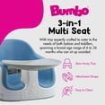 thumbnail image 4 of Asiento para bebé Bumbo 3 en 1 multiasiento azul de 6 a 36 meses, 4 of 9