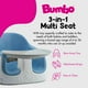 thumbnail image 2 of Elevador multiasiento Bumbo 3 en 1 para bebés con bandeja de alimentación, color azul, 2 of 8