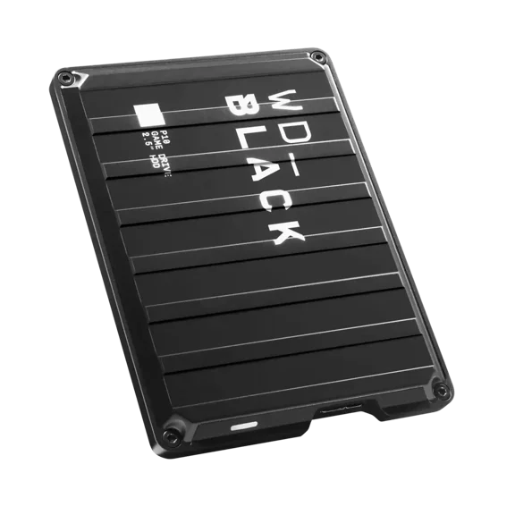 WD_BLACK 2TB P10 Game Drive USB 3.2 Gen 1, 2.5" Portable External Hard Drive HDD, Compatible with Playstation, Xbox, PC, & Mac, Black - WDBA2W0020BBK-WESN