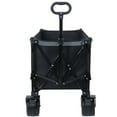 thumbnail image 4 of E-Western Foldable Garden Cart with Heavy-Duty Wheels & 480lbs Load Capacity – Portable Utility Wagon for Camping, Sports, & Groceries, Black, 4 of 14