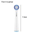 thumbnail image 2 of DEELLEEO Electric Toothbrush Replacement Brush Heads Refill  4Count, 2 of 5
