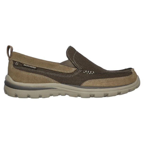 Sketchers Relaxed Fit Memory Foam Lt Brown Slip On Shoes 64365 Men\'s 13 Amazon.com | Skechers Men main image 4