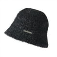 thumbnail image 2 of Beanie for Men Women Warm Winter Knit Cuffed Beanie Women's Fashion Face Solid Color Winter Plush Warm Cold Fisherman Hat Black, 2 of 5