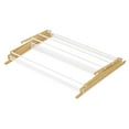 thumbnail image 3 of Whitmor Wood Clothes Drying Rack, Brown and White, 3 of 6