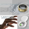thumbnail image 4 of Smart Ring - Rastreador de actividad para seguimiento de sueño, monitor de ritmo cardíaco, podómetro, rastreador de actividad impermeable, contador de pasos de anillo de fitness, controles de gestos, 4 of 5