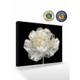 thumbnail image 2 of Flower Black Wall Art for Living Room,Canvas Picture Wall Decor for Bathroom Bedroom,Gold White Abstract Floral Aesthetic Painting Artwork for Office Kitchen Hallway Dining Room Home Decor 12"x16", 2 of 8