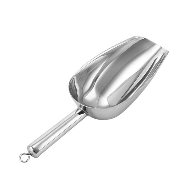 Cuchara para Hielo de Acero Inoxidable, Pequeña Cuchara de Metal para Alimentos y Dulces para Cocina, Bar, Fiesta, Boda S