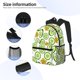 thumbnail image 5 of Mochila con estampado de pepino y flores, ideal para portátil, viajes, senderismo, negocios, para mujeres y hombres., 5 of 5