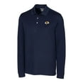 thumbnail image 2 of Men's Cutter & Buck Navy Los Angeles Rams Big & Tall Advantage Eco Pique DryTec Tri-Blend Long Sleeve Polo, 2 of 3