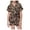 A-Brown395, variant on JAJAHO Girls Leopard Pajamas Set Short Sleeve Button Down 2 Piece Pjs Loungewear Set For Kids 1-14Y