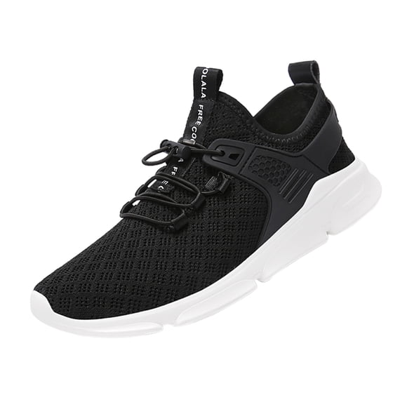 Tachiuwa Men's Sneakers Light-weight Casual Sports Shoes - Black, EUR 41 US 8