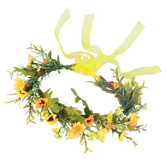 PBPBOX Sunflower Headpiece in Yellow for Weddings and Special Occasions