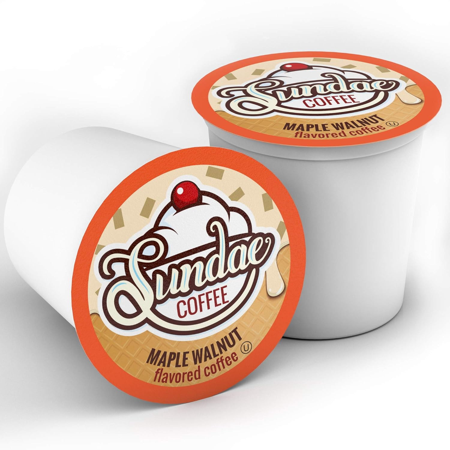 Sundae Ice Cream Flavored Coffee Pods Compatible with Keurig 2.0, Maple Walnut 48 Count