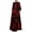 Wine, variant on Women's Long Sleeve Button Down Abaya Casual Dress Dubai Outfits