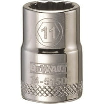 DEWALT DWMT74515OSP Metric Shallow Socket, 12-Point, 3/8-In. Drive, 11mm - Quantity 1
