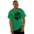 thumbnail image 3 of Lucky 4 Leaf Clover St Patrick's Day Men's Graphic T Shirt Tees Brisco Brands M, 3 of 6