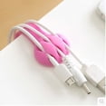 thumbnail image 4 of Cable Manager Cable Clip Organiser Desk Cable Clip Cable Attachment Cable Guide for Desk 6 PCS, 4 of 5