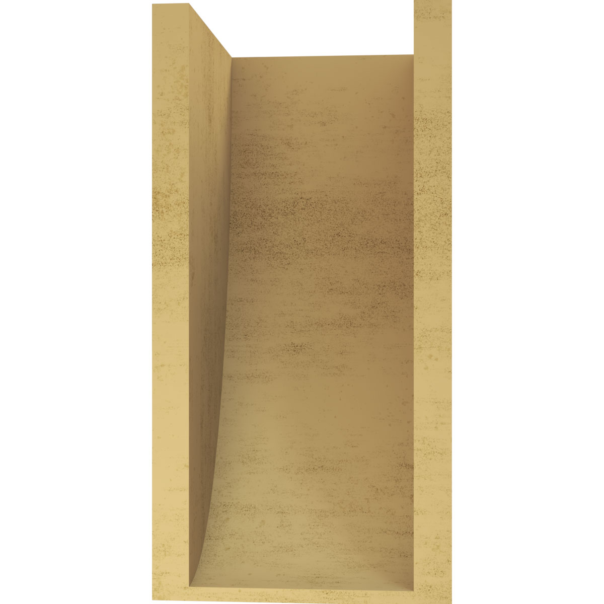8"W x 8"D x 16"H Wide Durham Rough Cedar Woodgrain TimberThane Corbel, Primed Tan