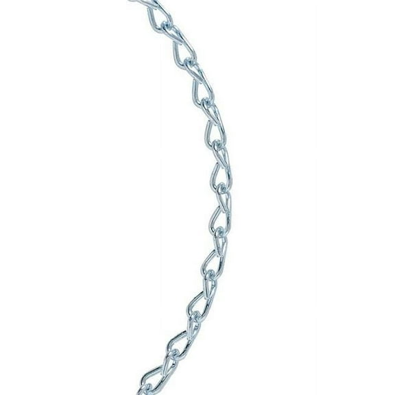 Koch Industries 5058132 0.109 in. x 10 ft. No.12 Single Jack Steel Binder Chain, Silver