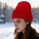thumbnail image 3 of Peinados protectores para mujer, gorros de poliéster tejidos y gorros de lana., 3 of 5