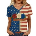 thumbnail image 3 of MAIHAN 250th Anniversary T-Shirt Women Patriotic T-Shirt Plus Size American Flag Shirts Summer T Shirt Independence Day Tops, 3 of 4