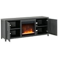 thumbnail image 2 of Evelyn&Zoe Granger Rectangular TV Stand with Crystal Fireplace for TV's up to 65", Charcoal Gray, 2 of 11