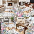 thumbnail image 6 of Bunny Easter Area Rug 5x7 Washable Rug Non Slip Spring Floral Eucalyptus Leaves Weeping Wooden Large Area Rug Soft Stainresistant Indoor Floor Carpet for Living Room Bedroom Home Office Dining Room, 6 of 7
