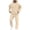 Khaki, variant on JOANKDMI 2 Piece Mens Tracksuits Outfits Full Zip Up Hoodie and Comfort Sweatpants Matching Lounge Sets Casual Athletic Sweatsuits for Gym Workout Everyday Wear