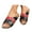 Black, variant on Cork Footbed Sandals for Women Open Toe Leather Slip on Slides Arch Support Walking Shoes
