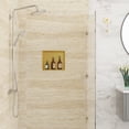 thumbnail image 4 of Logmey 15x13 Inch Stainless Steel Gold Bathroom Shower Niche Built-in Wall Shower Shelve, Living room/Bedroom/Kitchen Storage Shelve, 4 of 9
