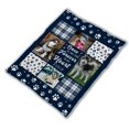 thumbnail image 4 of Customizaholic Personalized Pet Memorial Photo Blanket – Custom Name & Pictures – “Forever in My Heart” Paw Print Design – Heartfelt Tribute for Beloved Pets, 4 of 8