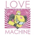 thumbnail image 2 of Women's Transformers Bumblebee Love Machine  Graphic Tee White 2X Large, 2 of 4