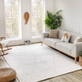 thumbnail image 3 of Rug Branch Casa Boho Abstract Indoor Area Rug, Beige Cream - 5'x7', 3 of 7