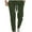 Olive Green, variant on Men's Jogger Pants Knit Cotton Loose Fit Sports Leggings Oversized Drawstring Long Pants Black