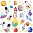 thumbnail image 1 of 100pcs Outer Space Cutouts Solar System Rocket Planet Star Bulletin Board Cut-Outs Party School Classroom Decorations, 1 of 7