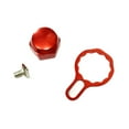 thumbnail image 4 of koolsoo Plaque de Verrouillage pour Moulinet Baitcasting Écrou Manivelle Accessoires DIY en Alliage d'Aluminium, Poignée de Réparation Haute Résistance Vis Capuchon Rouge Droit, 4 of 9
