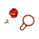 thumbnail image 4 of Carrete Baitcasting, placa de bloqueo, tuerca de manivela, piezas de repuesto, accesorios de aparejos, reparación DIY, mango de aleación de aluminio, Derecho rojo, 4 of 8