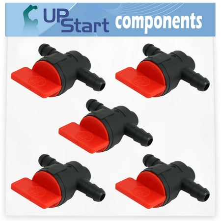 5-Pack 698183 Fuel Shut Off Valve Replacement for Briggs & Stratton 21B807-0138-B1 Engine - Compatible with 494768 Fuel Cut Off Shut Off Valve