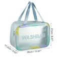 thumbnail image 2 of 1 Pc Bolsa de Cosméticos Clara y Conveniente para Mujeres para Vacaciones, Camping y Viajes de Negocios Azul-L, 2 of 4