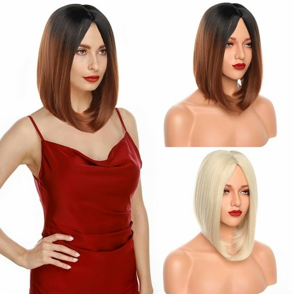 SEGO Bob Hair Wig Synthetic Cosplay Wig Full Head Hair Extensions for Women