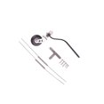 thumbnail image 1 of mmirethe Roue de Queue de Train d'Atterrissage en Fibre de Carbone Assemblage Pneu PU Pièces DIY pour Avion RC 26CC Noir 26CC, 1 of 6