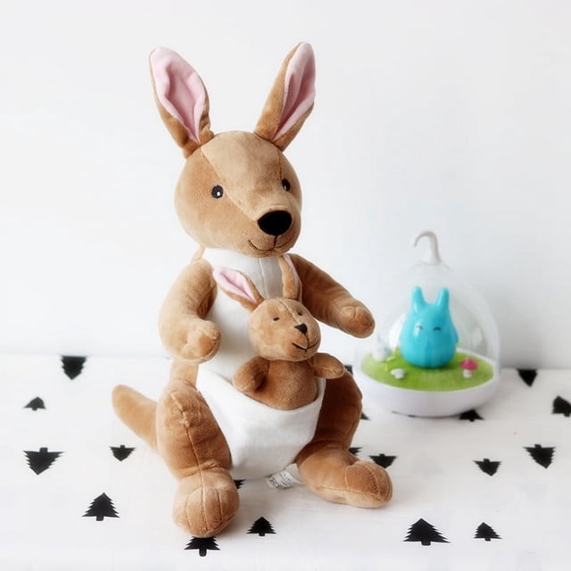 Muñeco de peluche de canguro madre creativo, regalo de muñeca linda, regalo adorable
