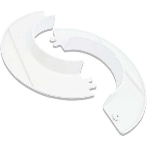 HWZWT X Wall Hole Decorative Cover White Floor and Ceiling Plate Cover Split Flange 55mm Diameter Pipe OD XH